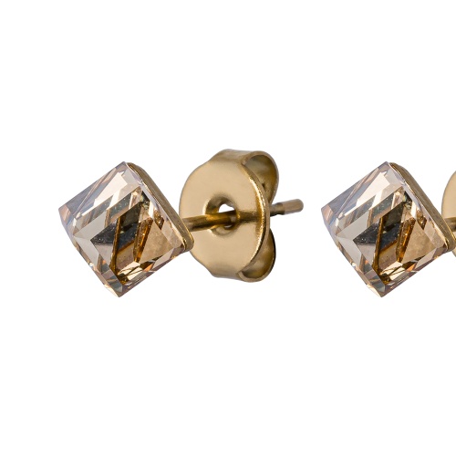 Пусеты Fiore Luna Crystal Champagne, SWE0127/1 CH G фото 3